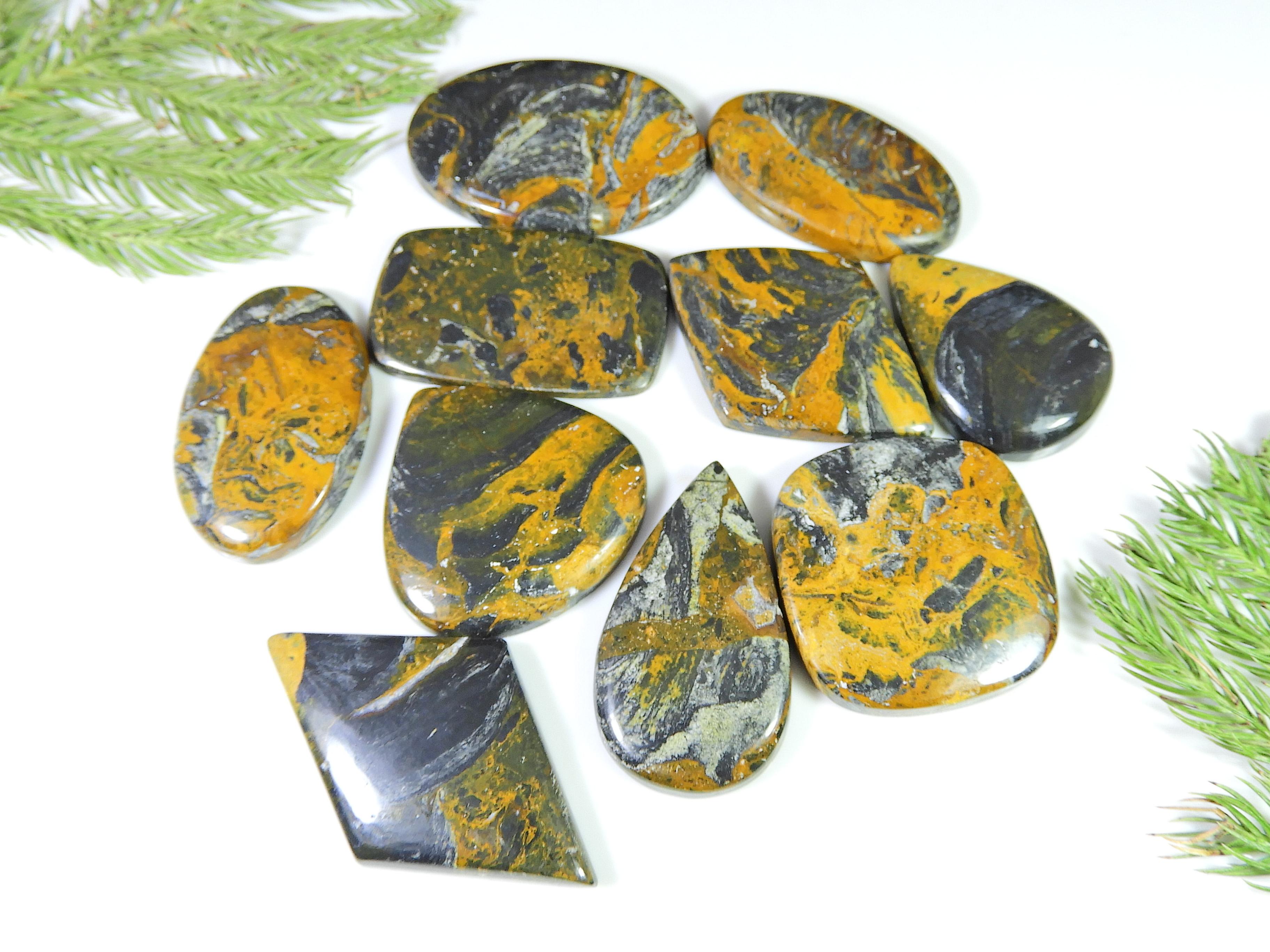 433Cts. Natural Pitersite Agate Mix Cabochon Loose Gemstone 10 Pcs Lot RQ-799
433Cts. Natural Pitersite Agate Mix Cabochon Loose Gemstone 10 Pcs Lot RQ-799