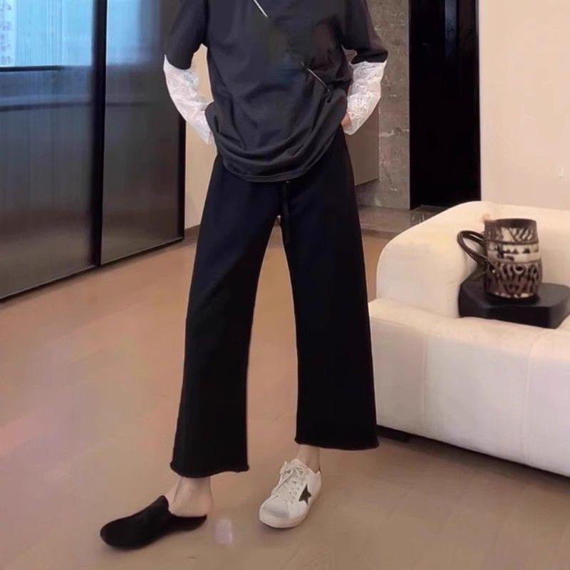 Plus Size 2026 Cuffed Nine-Point Straight-Leg Sweatpants for Pear Shapes - Slimming & Casual Wide-Leg Pants M (Small fit) 75-95 jin чёрный
Plus Size 2026 Cuffed Nine-Point Straight-Leg Sweatpants for Pear Shapes - Slimming & Casual Wide-Leg Pants M (Small fit) 75-95 jin чёрный