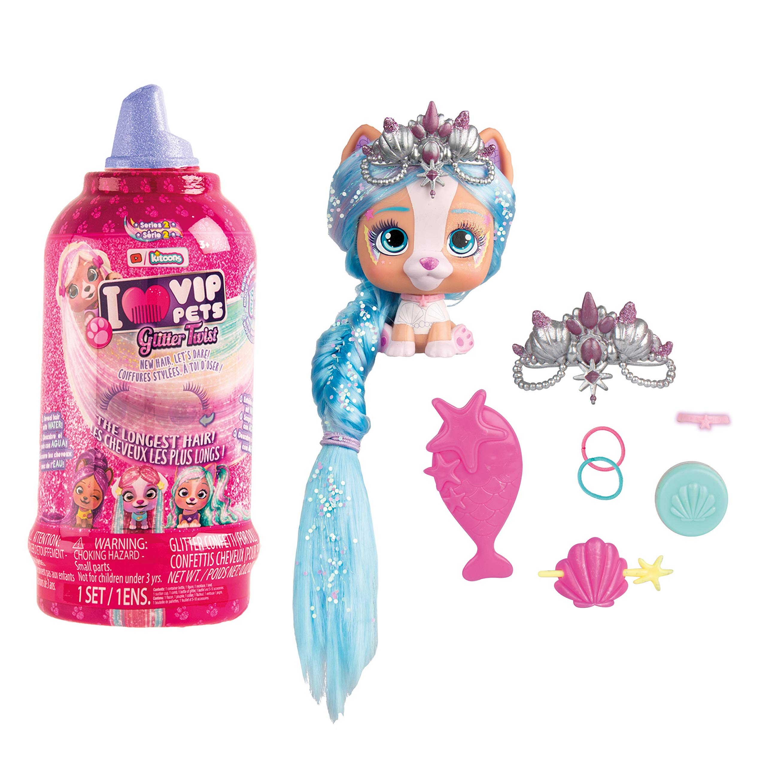 IMC Toys VIP Pet Surprise Hair Reveal Series 2 Блестящий стиль Twist может отличаться от розового - - розовый
IMC Toys VIP Pet Surprise Hair Reveal Series 2 Блестящий стиль Twist может отличаться от розового - - розовый