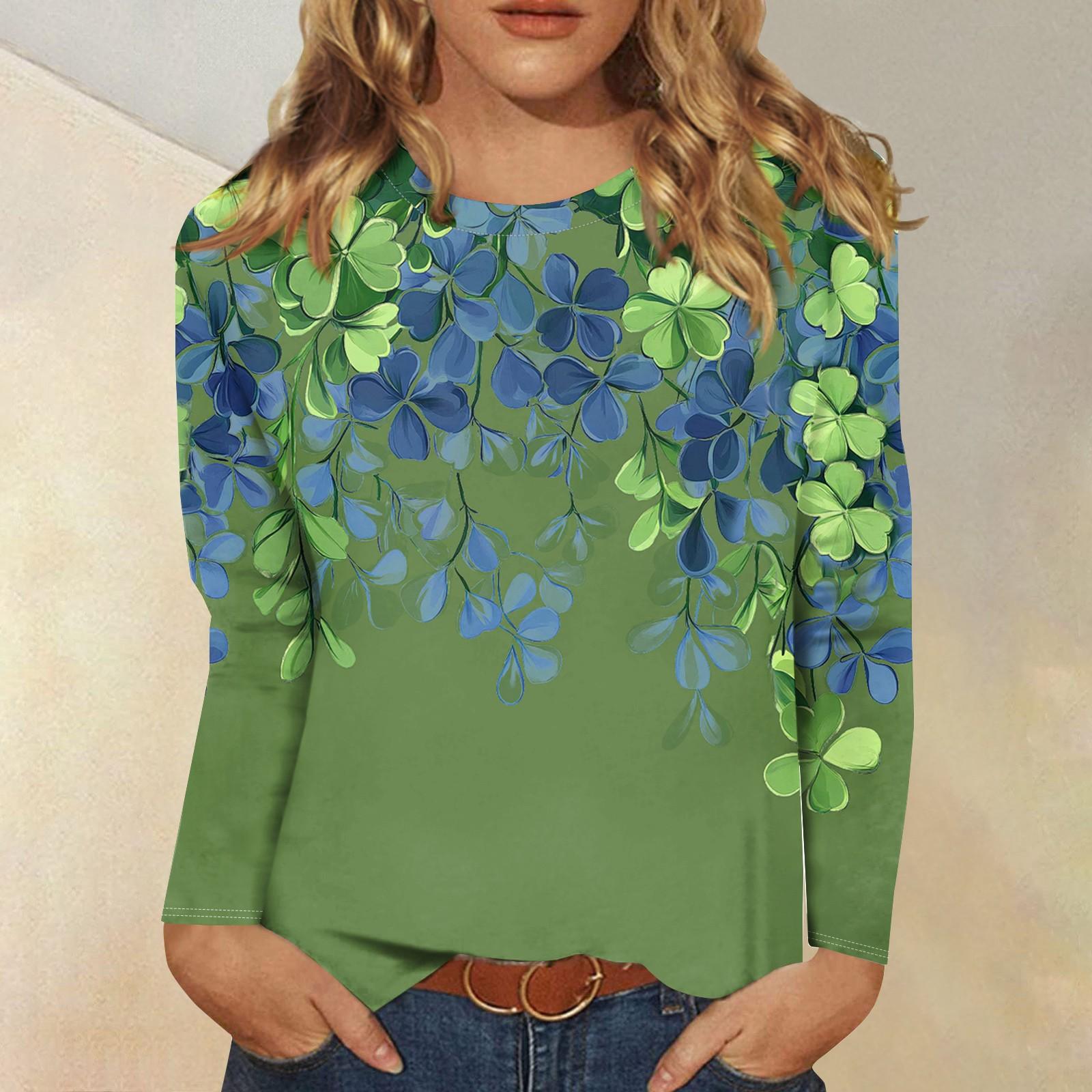 Рубашки с длинным рукавом для женщин Милые принты Футболки Блузки Повседневные Большие размеры Базовые топы Пуловеры Рождественские L армия зеленый
Рубашки с длинным рукавом для женщин Милые принты Футболки Блузки Повседневные Большие размеры Базовые топы Пуловеры Рождественские L армия зеленый