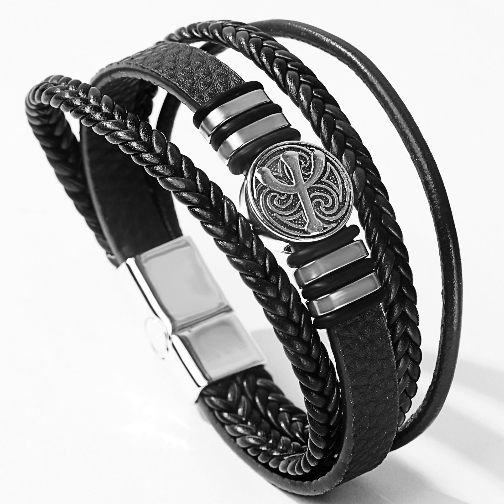 Модный мужской браслет Многослойный плетеный кожаный ПУ браслет на запястье с кактусом Стильный универсальный аксессуар
Модный мужской браслет Многослойный плетеный кожаный ПУ браслет на запястье с кактусом Стильный универсальный аксессуар