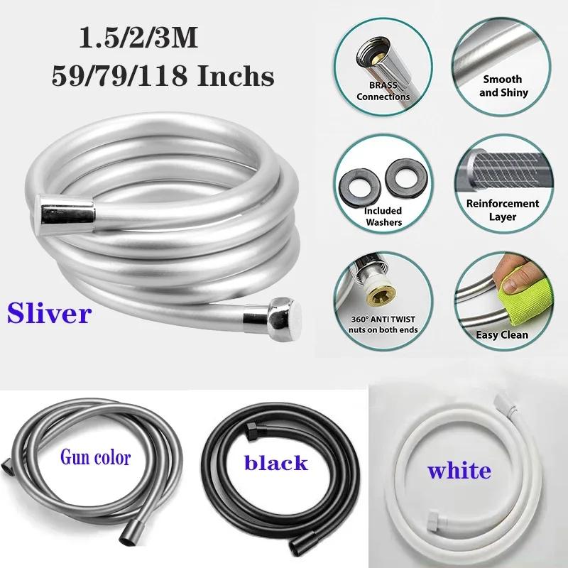 1.5/2/3/4 M High Pressure Shower PVC Smooth Shower Hose With Anti-Twist Brass Connections Universal Replacement Kink Four Color 150cm серый
1.5/2/3/4 M High Pressure Shower PVC Smooth Shower Hose With Anti-Twist Brass Connections Universal Replacement Kink Four Color 150cm серый