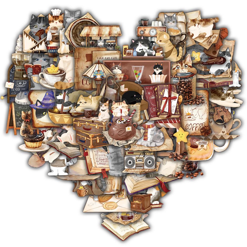 50/100PCS Cartoon Magical Cat Cafe Sticker Notebook Skateboard Stationery Graffiti Phone Transparent Waterproof Graffiti Sticker
50/100PCS Cartoon Magical Cat Cafe Sticker Notebook Skateboard Stationery Graffiti Phone Transparent Waterproof Graffiti Sticker