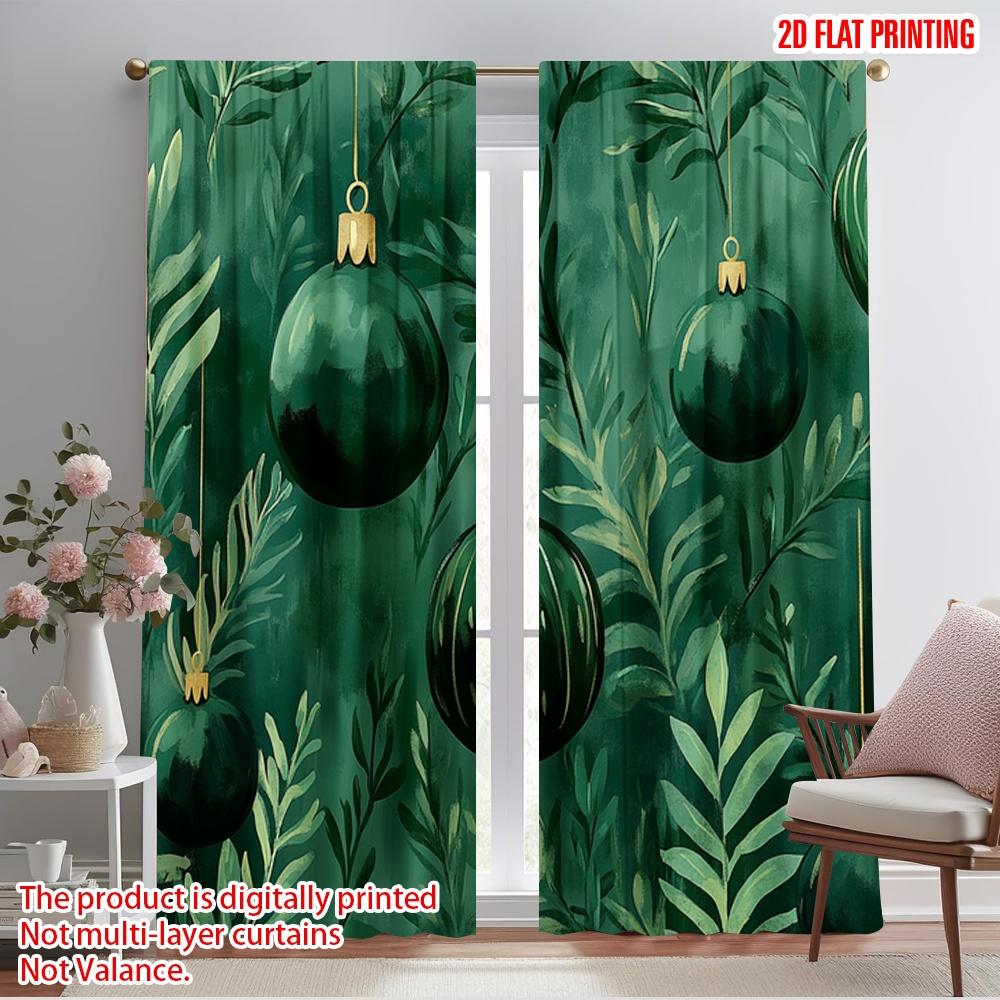 Plane Printing Pattern Curtains Emerald Christmas Ornaments Green Polyester Without Rod Decorations Home Curtain Set Of 2 Made Washable W100*H70(CM)-Hooks&2PCS
Plane Printing Pattern Curtains Emerald Christmas Ornaments Green Polyester Without Rod Decorations Home Curtain Set Of 2 Made Washable W100*H70(CM)-Hooks&2PCS