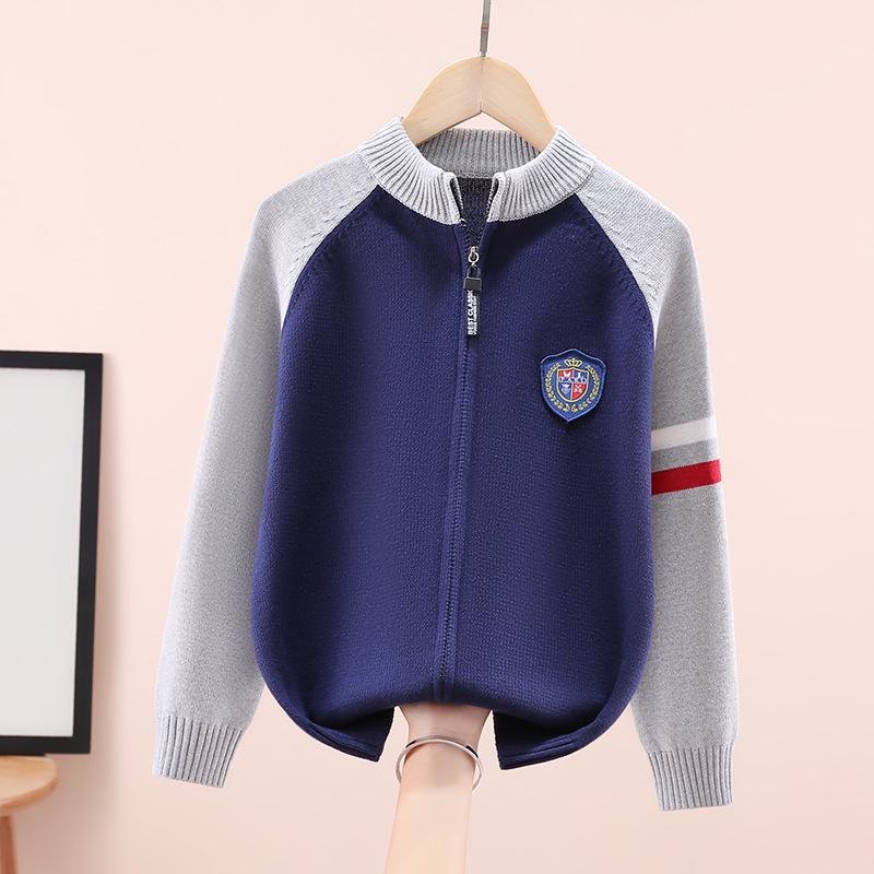 Boys Fleece-Lined Cotton Zip-Up Cardigan: Thick Knit for Big Kids, Autumn/Winter Outerwear 130 cm
Boys Fleece-Lined Cotton Zip-Up Cardigan: Thick Knit for Big Kids, Autumn/Winter Outerwear 130 cm