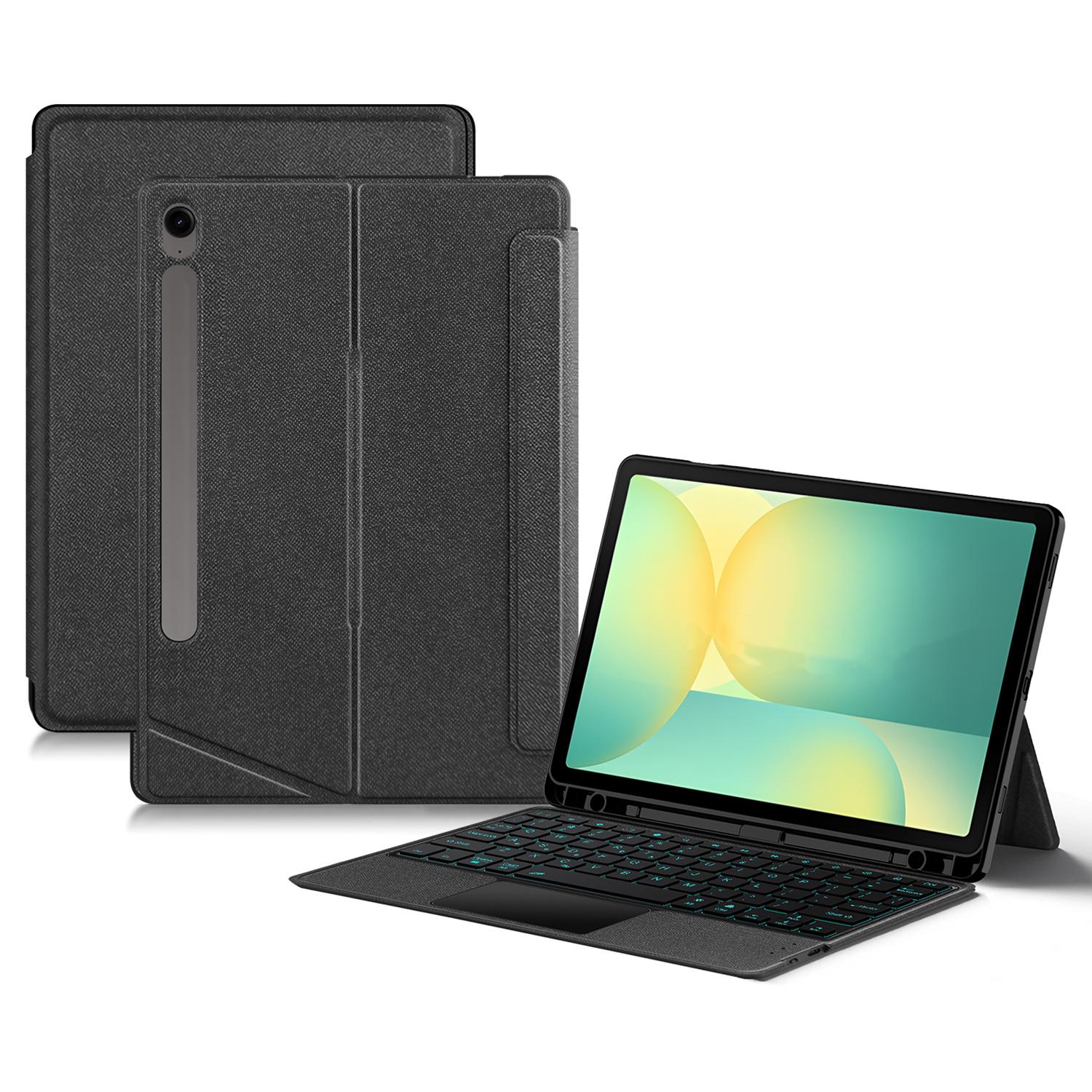 For Samsung Galaxy Tab S10 FE Leather Case+Bluetooth-Compatible Keyboard with Backlight Trackpad A
For Samsung Galaxy Tab S10 FE Leather Case+Bluetooth-Compatible Keyboard with Backlight Trackpad A