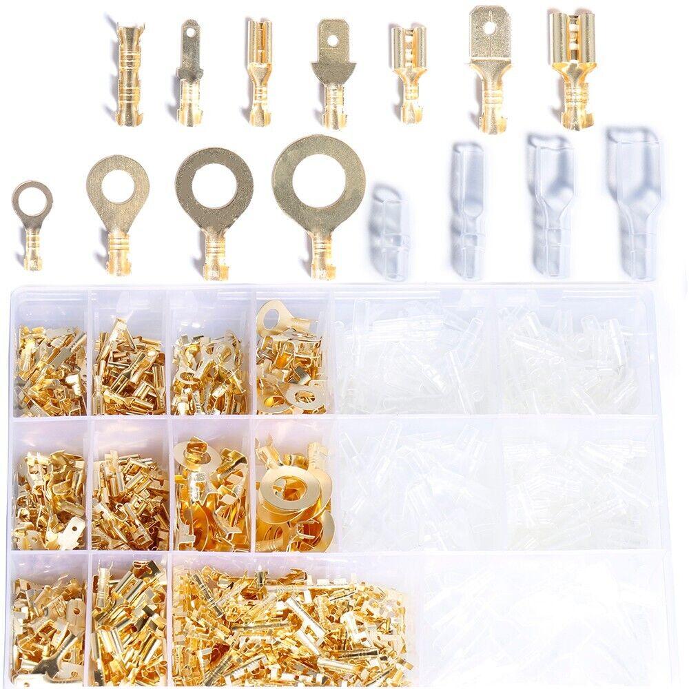 930X Асортимент чоловічих і жіночих лопатевих клем, набір обтискних з’єднувачів для електричних проводів
930X Асортимент чоловічих і жіночих лопатевих клем, набір обтискних з’єднувачів для електричних проводів