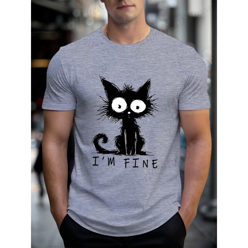 Men s T-shirt casual fun cute cat pattern printed T-shirt 4XL
Men s T-shirt casual fun cute cat pattern printed T-shirt 4XL
