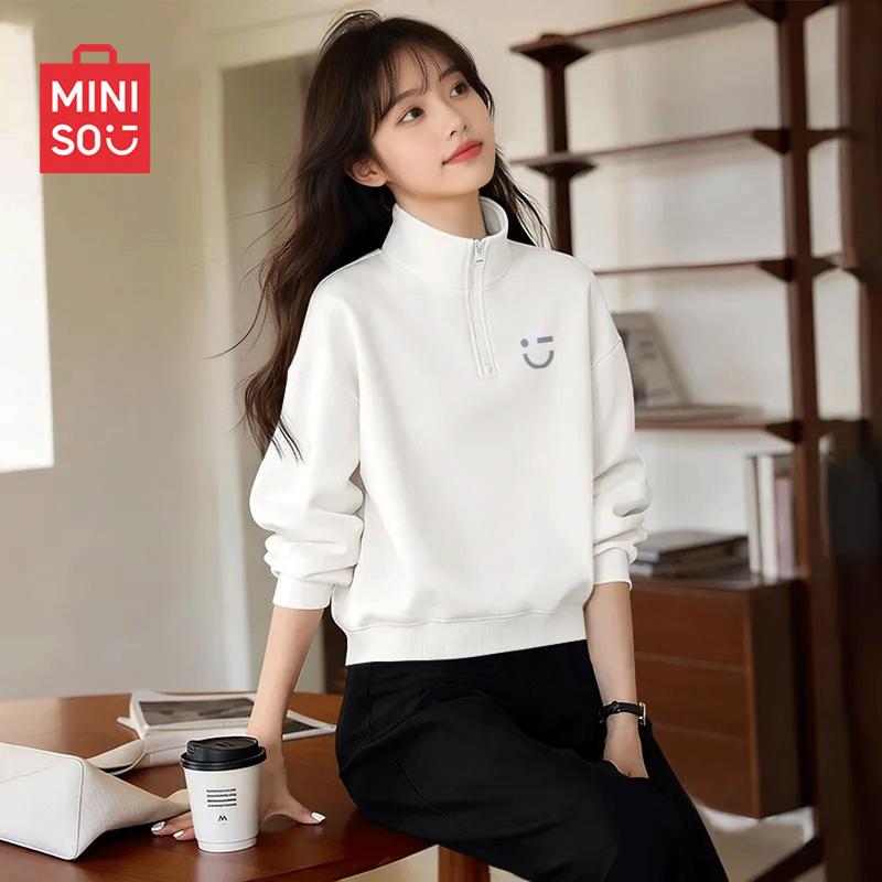 MINISO Women s Loose Fit Pullover Sweatshirt L
MINISO Women s Loose Fit Pullover Sweatshirt L