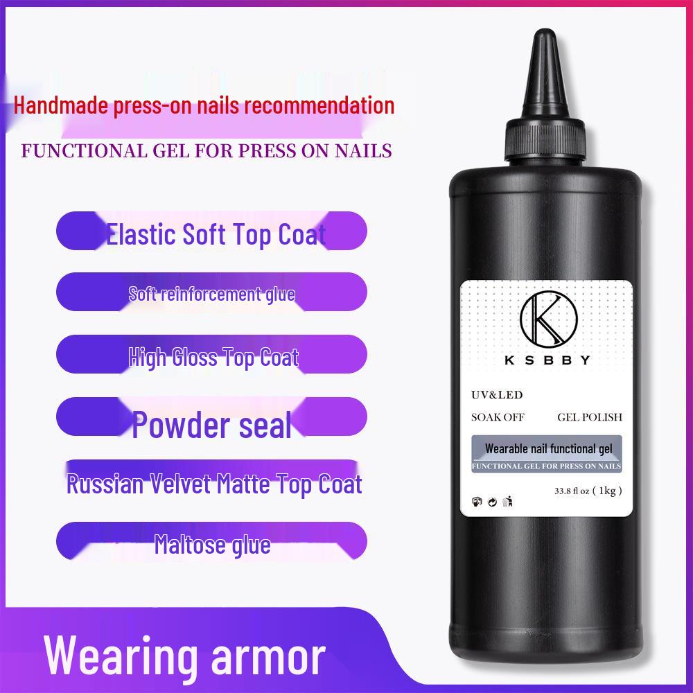 KSBBY Wearable Nail Gel Base Coat Sealer & Reinforcement - Blooming Frosted, 1kg for Nail Salons 
KSBBY Wearable Nail Gel Base Coat Sealer & Reinforcement - Blooming Frosted, 1kg for Nail Salons