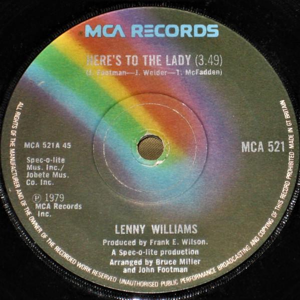 7inch Record LENNY WILLIAMS - Here s To The Lady MCA521 MCA Records 1979 UK Soul/Funk Used
7inch Record LENNY WILLIAMS - Here s To The Lady MCA521 MCA Records 1979 UK Soul/Funk Used