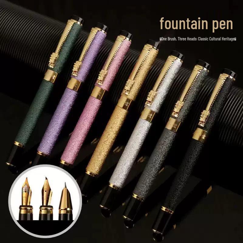 Yong Sheng Fountain Pen Set: Three-Piece Ink Cartridge Pen for Business, Office, Student Writing, and Calligraphy 3-Piece Gift Set
Yong Sheng Fountain Pen Set: Three-Piece Ink Cartridge Pen for Business, Office, Student Writing, and Calligraphy 3-Piece Gift Set