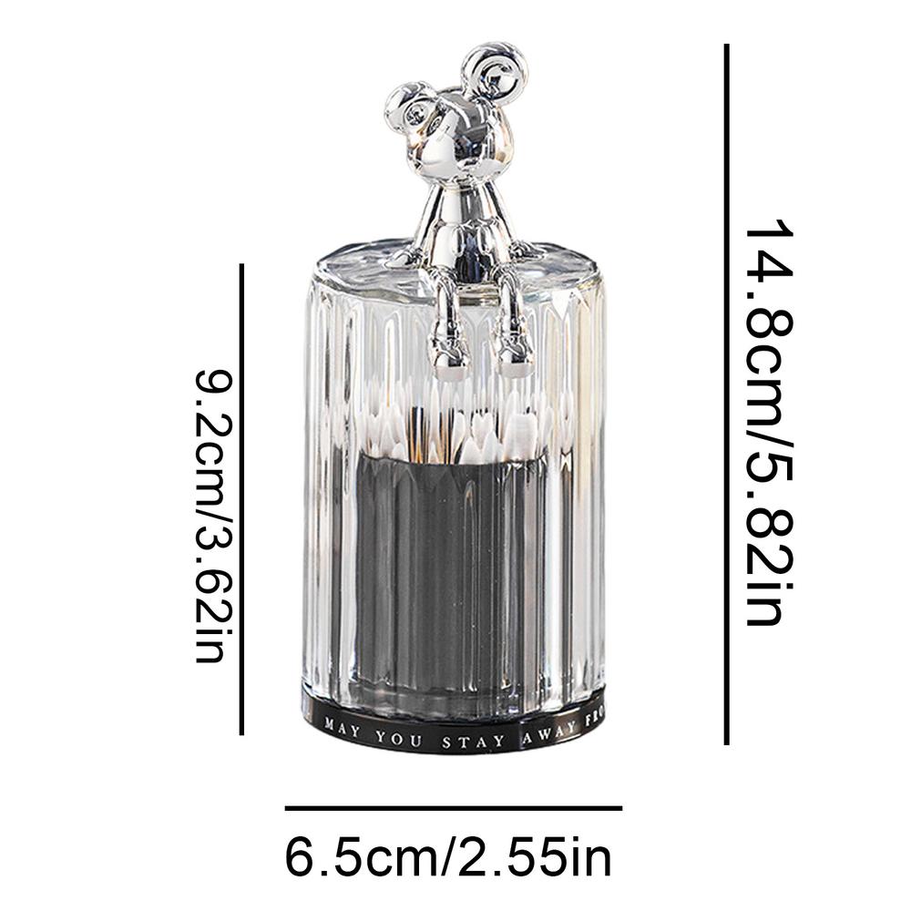 new Bear Cotton Pad Holder Cotton Swab Rod Storage Box Cosmetics Jewelry Bathroom Qtip Makeup Container Lipstick Organizer Box
new Bear Cotton Pad Holder Cotton Swab Rod Storage Box Cosmetics Jewelry Bathroom Qtip Makeup Container Lipstick Organizer Box