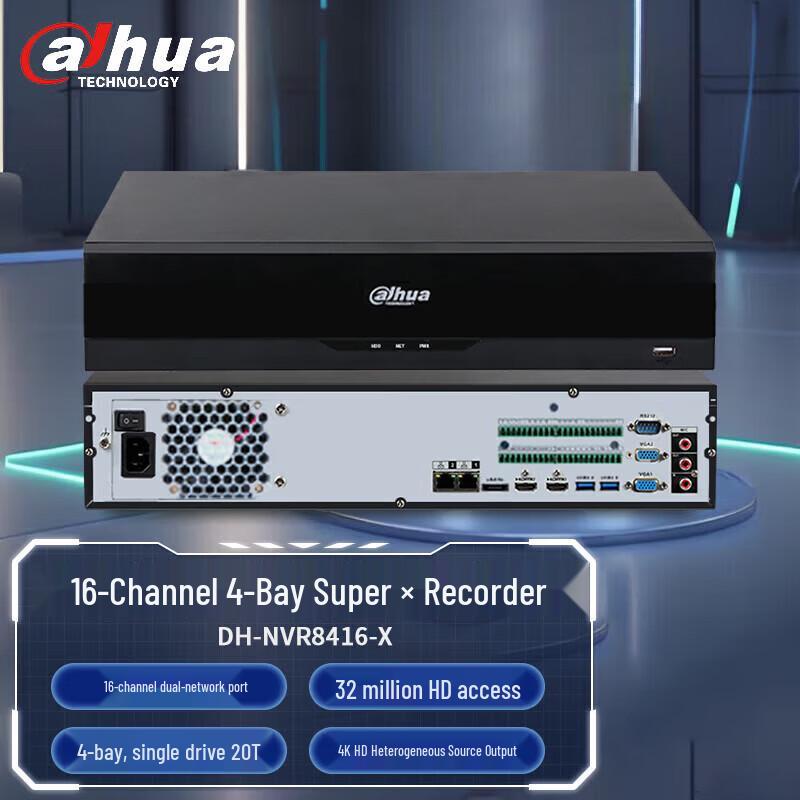 Dahua 4K 16-Channel NVR Max Series
Dahua 4K 16-Channel NVR Max Series
