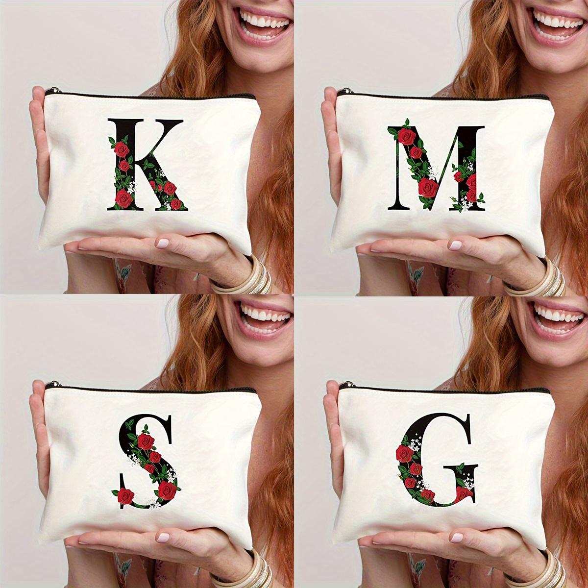Simple Beautiful Floral Letter Printed Makeup Bag, Travel Cosmetic Pouch Storage Bag for Women Girls New Year Valentine s Day Gift G
Simple Beautiful Floral Letter Printed Makeup Bag, Travel Cosmetic Pouch Storage Bag for Women Girls New Year Valentine s Day Gift G