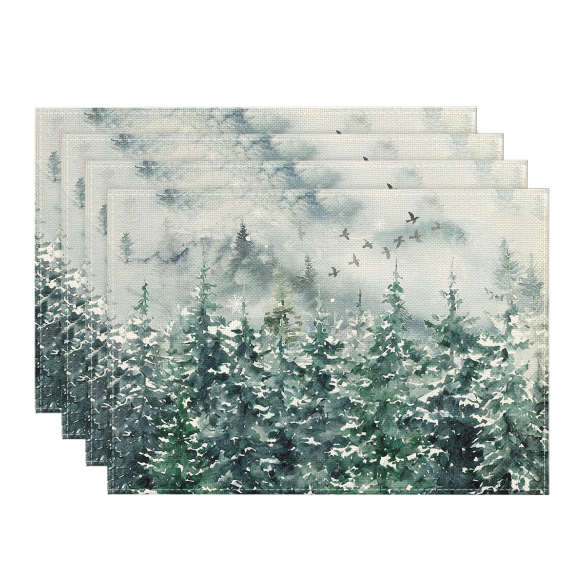 Xmas Trees Winter Placemats Set of 4, 12x18 Inch Seasonal Blue Christmas Table Mats for Party Kitchen Dining Decoration 12 x 18 , Rectangular 4 Pcs
Xmas Trees Winter Placemats Set of 4, 12x18 Inch Seasonal Blue Christmas Table Mats for Party Kitchen Dining Decoration 12 x 18 , Rectangular 4 Pcs