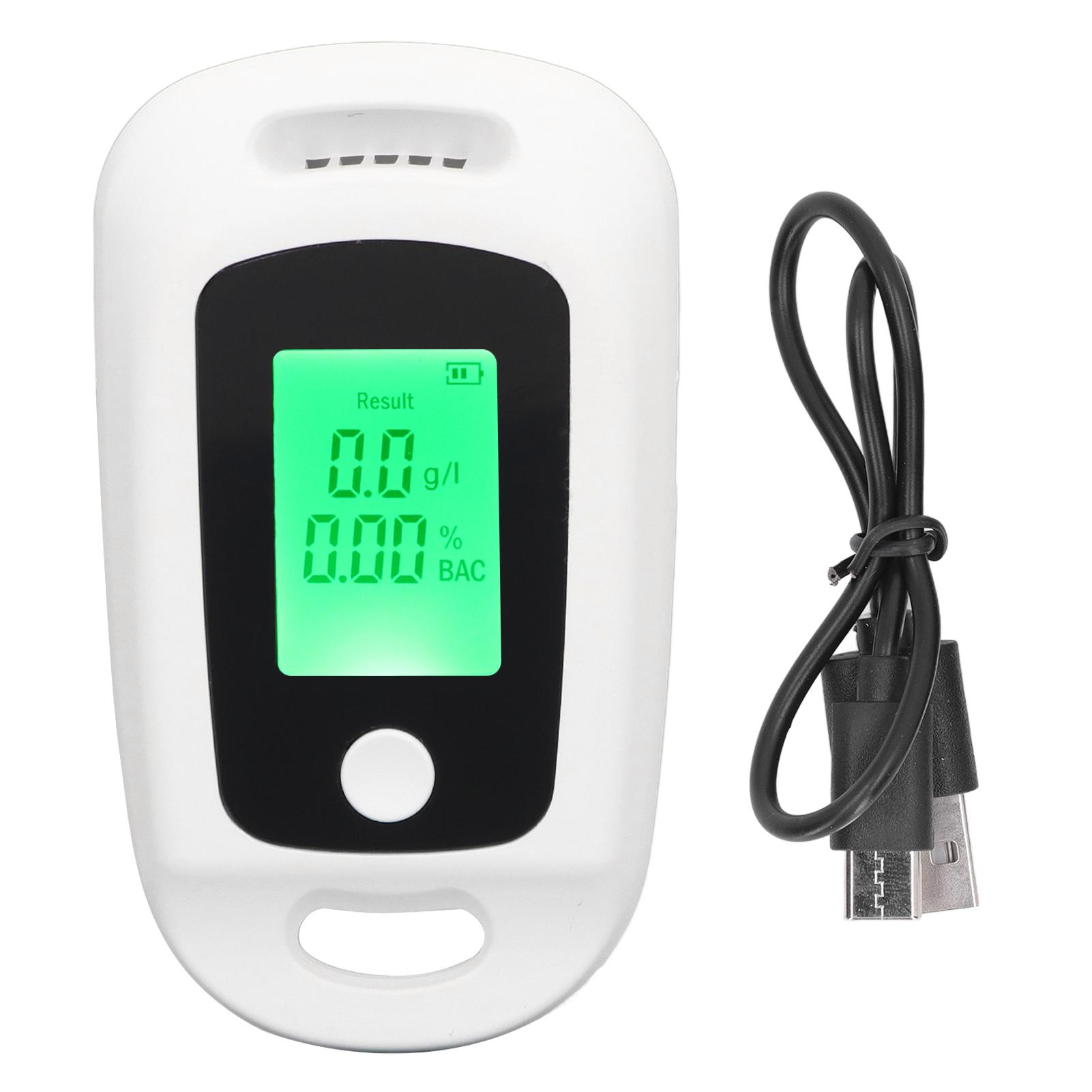 Алкогольный детектор USB перезаряжаемый высокоточный портативный тестер алкоголя в выдыхаемом воздухе с ЖК-экраном белый
Алкогольный детектор USB перезаряжаемый высокоточный портативный тестер алкоголя в выдыхаемом воздухе с ЖК-экраном белый