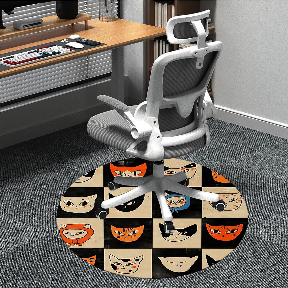 1pc Cat Grid Office Round Area Rug, Indoor Mat Suitable ForOffice, Under Office Chairs Bedroom Living Room Home Decor, Room Deco t285 80cm by 80cm
1pc Cat Grid Office Round Area Rug, Indoor Mat Suitable ForOffice, Under Office Chairs Bedroom Living Room Home Decor, Room Deco t285 80cm by 80cm