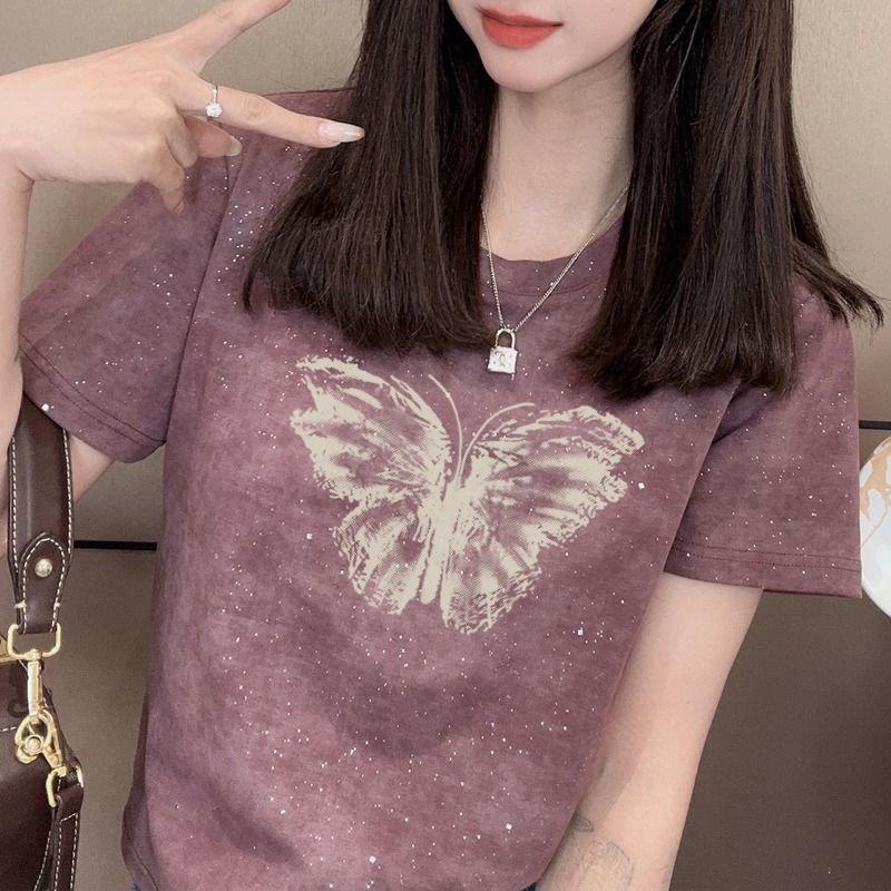 Women s Sequin Print Short-Sleeve Slimming Petite T-Shirt - Trendy Summer Fashion Top XL (recommended 115-130 jin) темно-сірий
Women s Sequin Print Short-Sleeve Slimming Petite T-Shirt - Trendy Summer Fashion Top XL (recommended 115-130 jin) темно-сірий