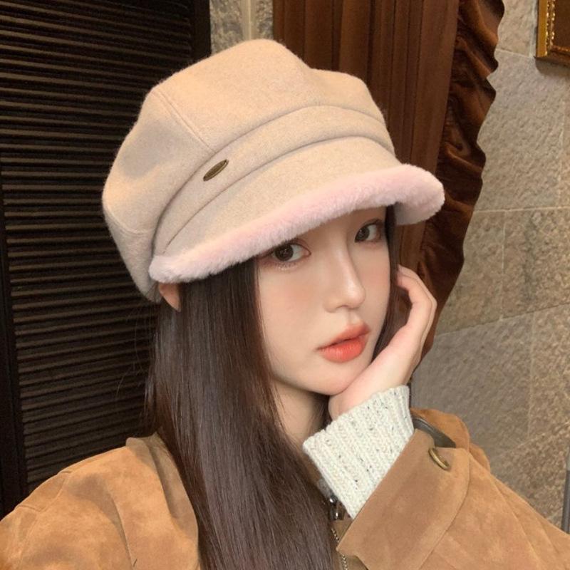 British Retro Versatile Fisherman Hat for Women in Autumn and Winter Plus Down Duck Tongue Beret Japanese Style Warm Ear Protection Octagonal Hat One Size
British Retro Versatile Fisherman Hat for Women in Autumn and Winter Plus Down Duck Tongue Beret Japanese Style Warm Ear Protection Octagonal Hat One Size