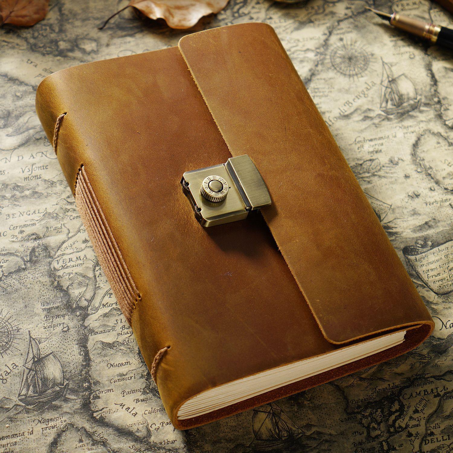 Cross Retro Leather Password Lock Journal: Handmade Cowhide Diary & Sketchbook Gift for Men & Women
Cross Retro Leather Password Lock Journal: Handmade Cowhide Diary & Sketchbook Gift for Men & Women