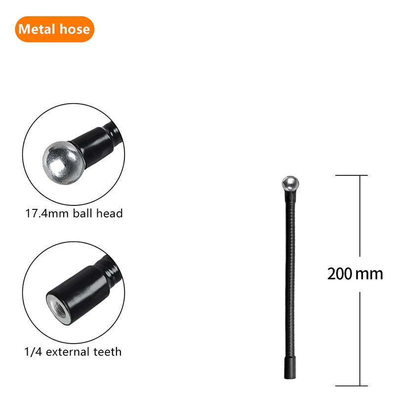 Flexible Metal Tube Rod Monopod Selfie Stick Stands With 1/4Inch Screws Ball Head Extension Arm For Camera Phone Tripod C 200MM
Flexible Metal Tube Rod Monopod Selfie Stick Stands With 1/4Inch Screws Ball Head Extension Arm For Camera Phone Tripod C 200MM