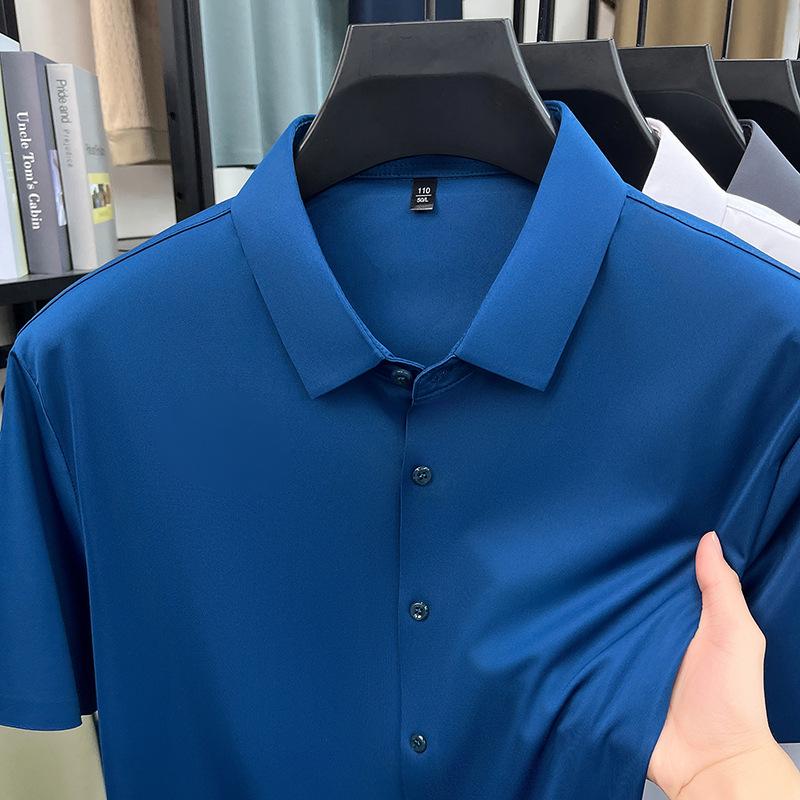 Men s Summer Seamless Short-Sleeve Ice Silk Shirt - Breathable, Solid Color, Business Casual Half-Sleeve. XL
Men s Summer Seamless Short-Sleeve Ice Silk Shirt - Breathable, Solid Color, Business Casual Half-Sleeve. XL