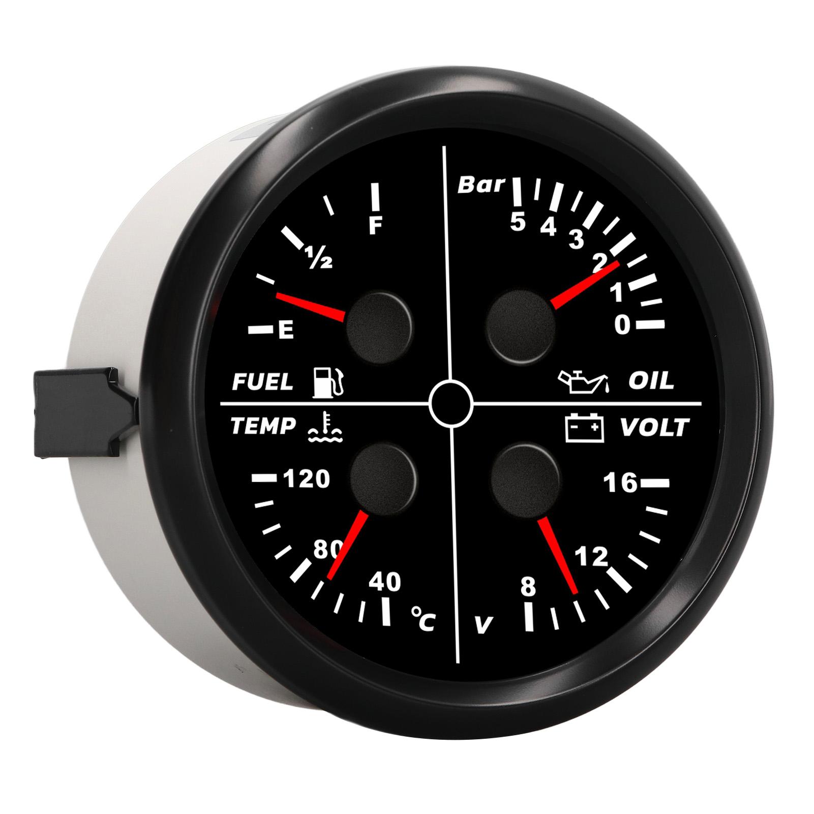85 мм 4 в 1 многофункциональный датчик уровня топлива давления масла температуры воды вольтметр указатель типа для
85 мм 4 в 1 многофункциональный датчик уровня топлива давления масла температуры воды вольтметр указатель типа для