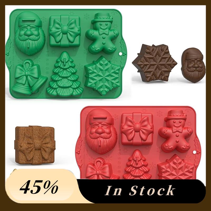 A60zholiday Shape Molds 6Pcs 2PCS Large Christmas Silicone Molds Handmade Soap Chocolate Jelly Candy Candles Food Grade Traymay
A60zholiday Shape Molds 6Pcs 2PCS Large Christmas Silicone Molds Handmade Soap Chocolate Jelly Candy Candles Food Grade Traymay