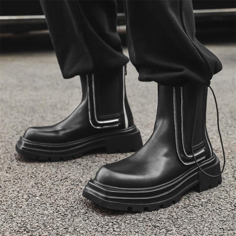 Модные мужские высокие ботинки челси с квадратным носком из натуральной кожи, ковбойские сапоги на платформе, дизайнерские длинные мотоциклетные ботинки мужские 270 чёрный
Модные мужские высокие ботинки челси с квадратным носком из натуральной кожи, ковбойские сапоги на платформе, дизайнерские длинные мотоциклетные ботинки мужские 270 чёрный