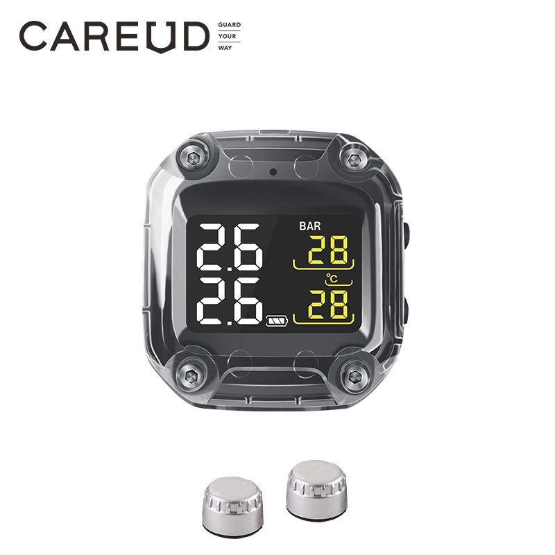 Wileless Motorcycle TPMS Careud Tire Pressure Monitoring System Digital LCD With Two Internal/External Sensors Easy to use WI-Sliver
Wileless Motorcycle TPMS Careud Tire Pressure Monitoring System Digital LCD With Two Internal/External Sensors Easy to use WI-Sliver