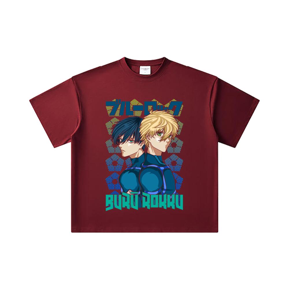 260 GSM Double Yarn 32 Count 100% Cotton Blue Lock V4 Print Unisex Heavy Cotton T Shirt 2XL вина червоного кольору
260 GSM Double Yarn 32 Count 100% Cotton Blue Lock V4 Print Unisex Heavy Cotton T Shirt 2XL вина червоного кольору