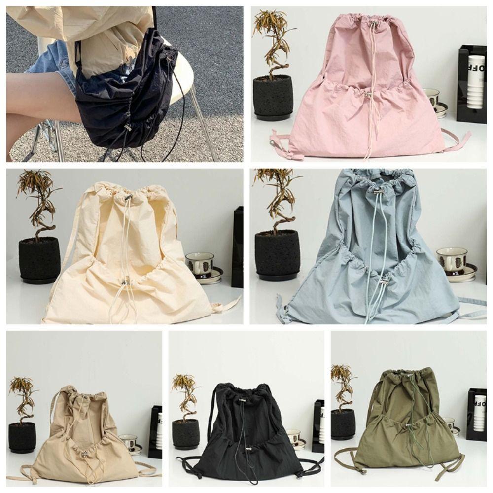 Niche Design Drawstring Backpacks Большая вместительная сумка через плечо Милая легкая мягкая нейлоновая сумка для женщин
Niche Design Drawstring Backpacks Большая вместительная сумка через плечо Милая легкая мягкая нейлоновая сумка для женщин