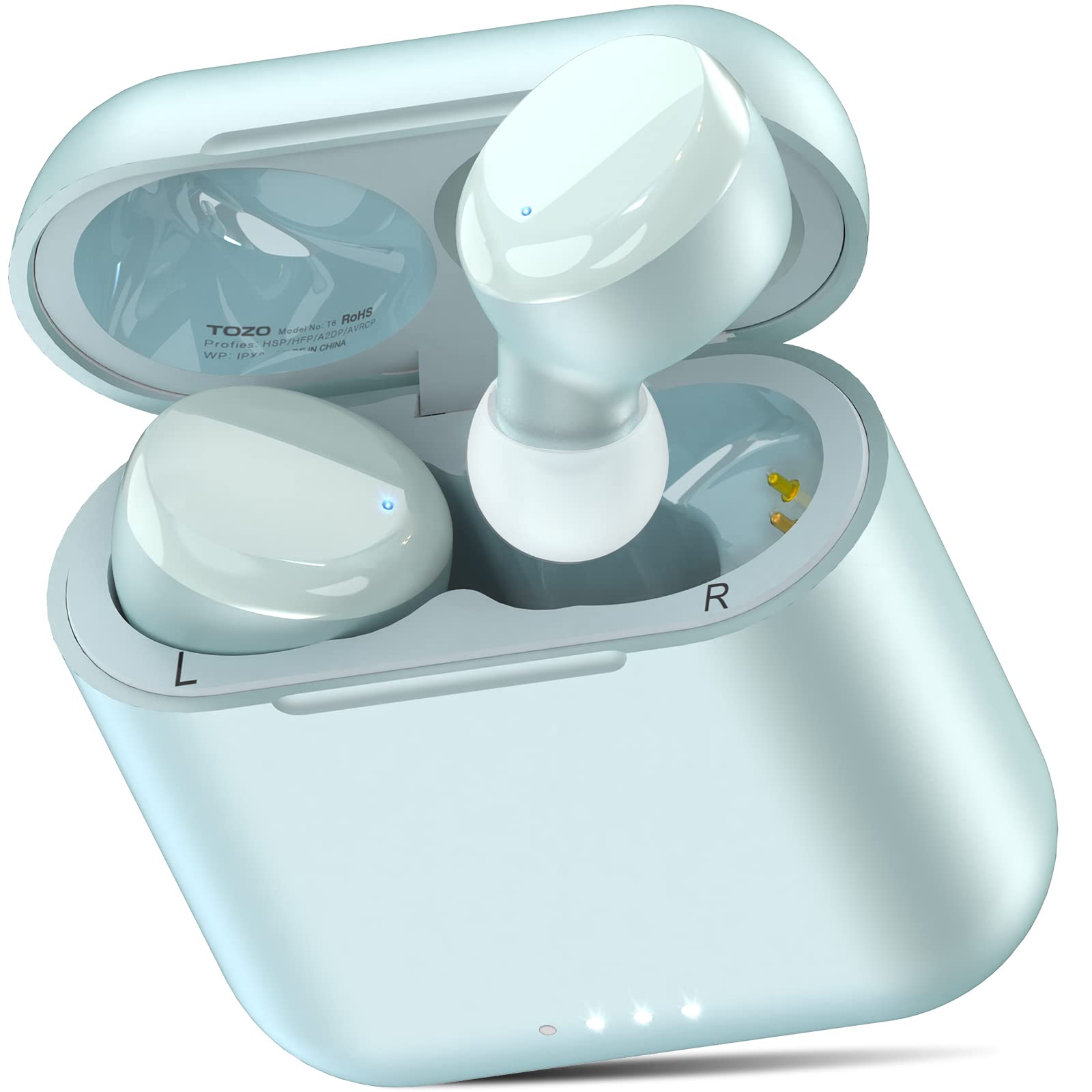 TOZO T6 Bluetooth Wireless Warm Sound AI Noise Reduction during Custom App High Water Resistance Disable via No Accidental Up to 50 Hours of
TOZO T6 Bluetooth Wireless Warm Sound AI Noise Reduction during Custom App High Water Resistance Disable via No Accidental Up to 50 Hours of