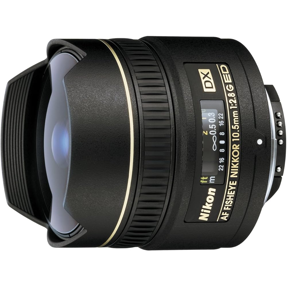 Nikon Fisheye Lens AF DX Fisheye Nikkor ED 10.5mm f/2.8g for Nikon DX Format
Nikon Fisheye Lens AF DX Fisheye Nikkor ED 10.5mm f/2.8g for Nikon DX Format
