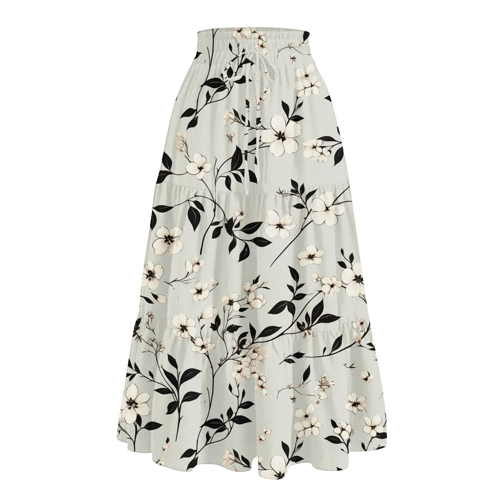 Жіноча повсякденна та модна вільна спідниця на еластичній талії з квітковим принтом. Вільна спідниця на талії L
Жіноча повсякденна та модна вільна спідниця на еластичній талії з квітковим принтом. Вільна спідниця на талії L
