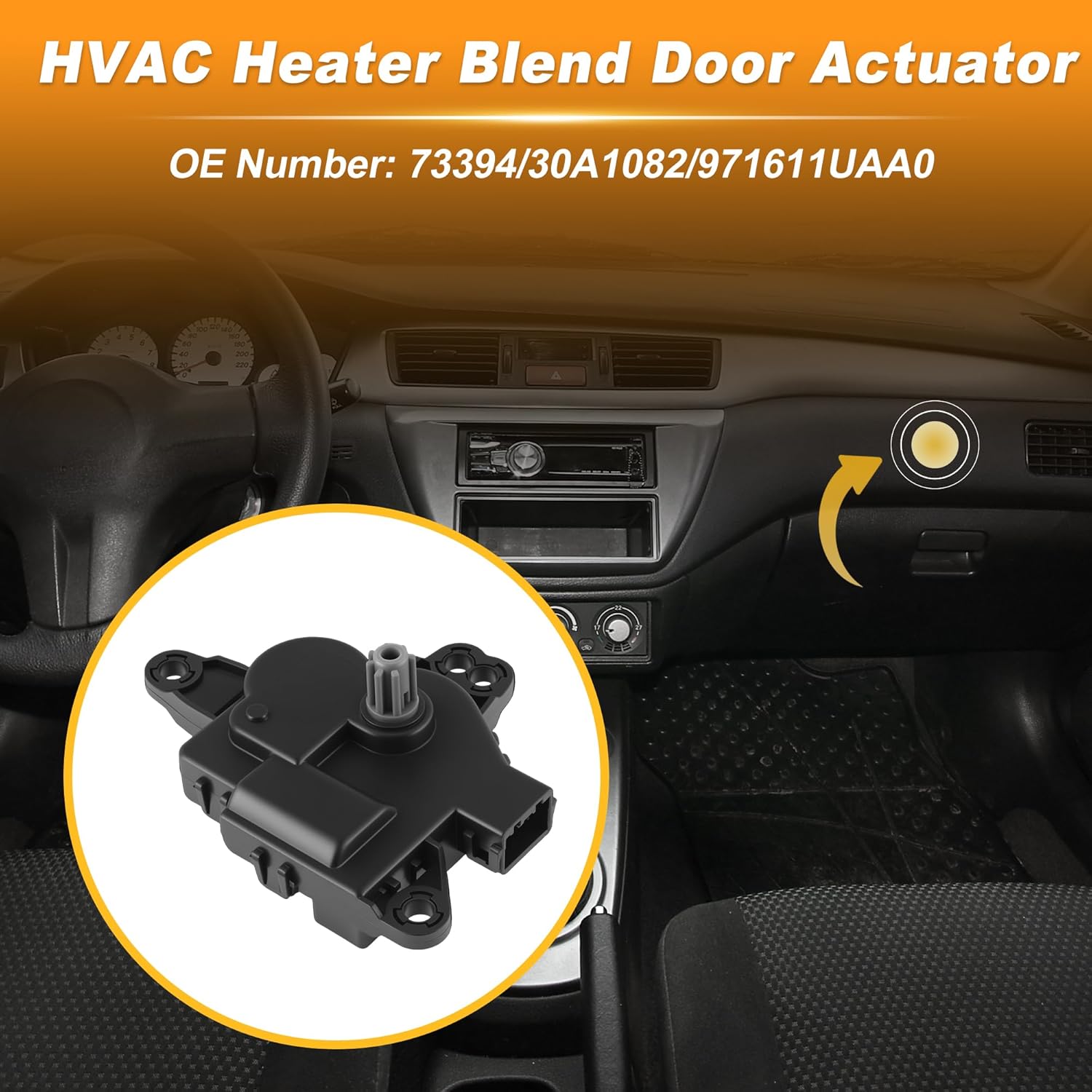 HVAC Heater Blend Door Actuator for Hyundai Santa Fe Sport XL 2013-2018 for Kia Sorento 2011-2015 Replace 73394/30A1082/971611UAA0
HVAC Heater Blend Door Actuator for Hyundai Santa Fe Sport XL 2013-2018 for Kia Sorento 2011-2015 Replace 73394/30A1082/971611UAA0