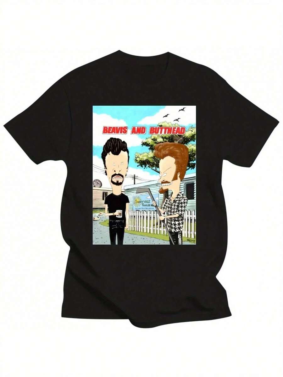 UnisexS Beavis And ButtHead Retro Graphic TShirt Official Sunnyvale Trailer Park Design Black Crew S
UnisexS Beavis And ButtHead Retro Graphic TShirt Official Sunnyvale Trailer Park Design Black Crew S