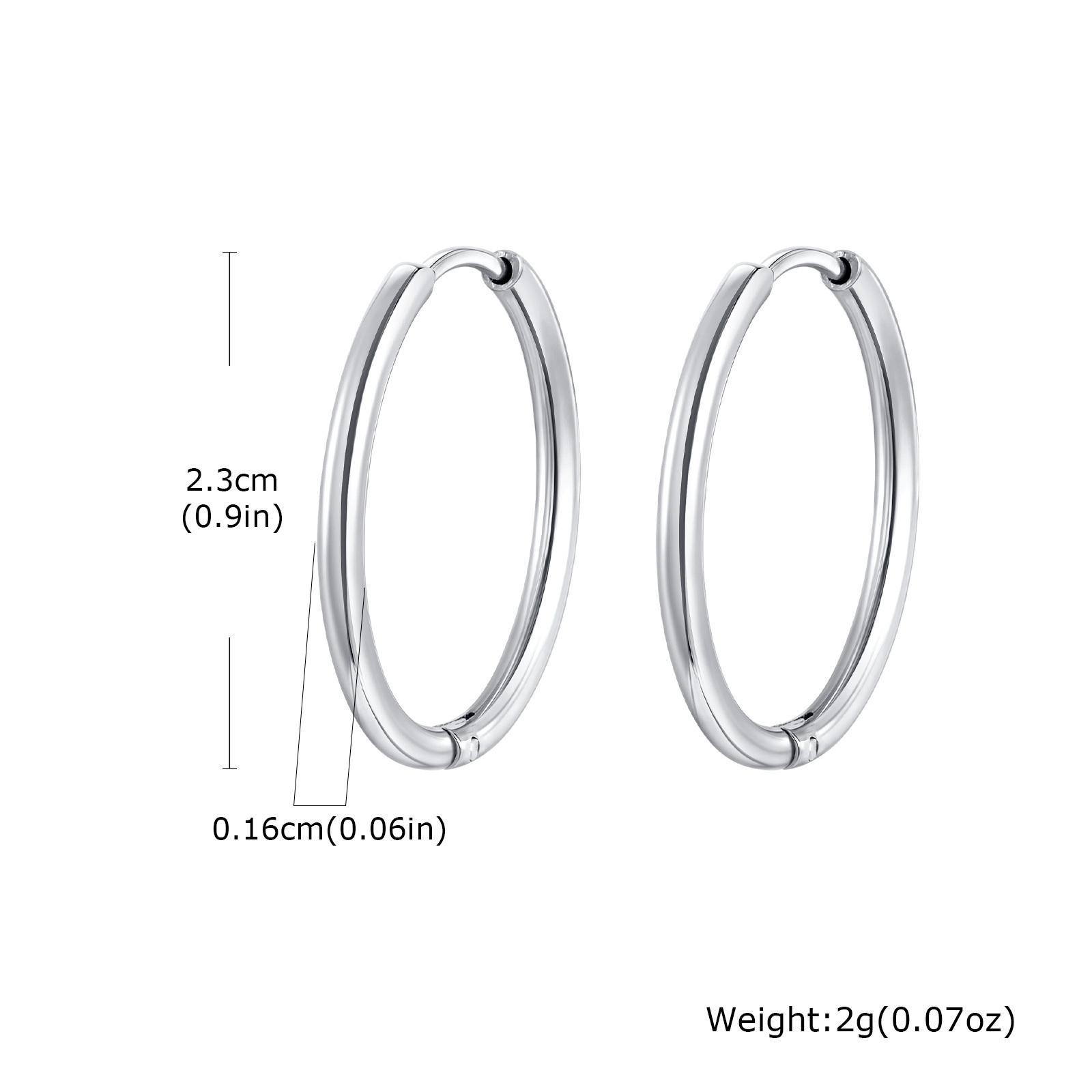 Vnox Simple Thin Stainless Steel Earrings For Women Girls, 13-23mm 18K Gold Plated Huggies, Non-allergic Jewelry 1.6mm Wire
Vnox Simple Thin Stainless Steel Earrings For Women Girls, 13-23mm 18K Gold Plated Huggies, Non-allergic Jewelry 1.6mm Wire