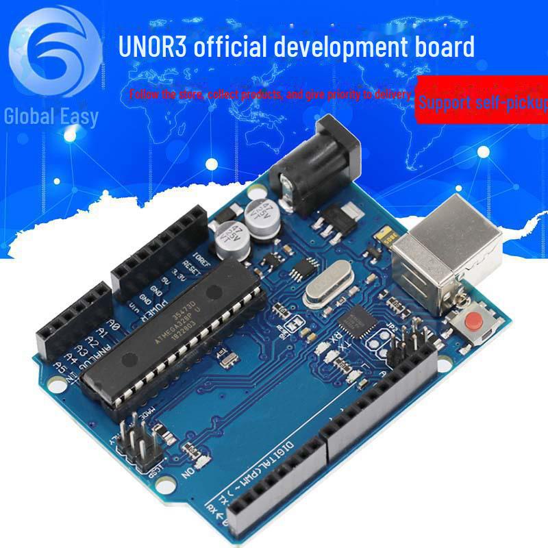 Офіційна плата розробки UNO R3 з MEGA328P і кабелем USB UNO R3 development board with cable
Офіційна плата розробки UNO R3 з MEGA328P і кабелем USB UNO R3 development board with cable
