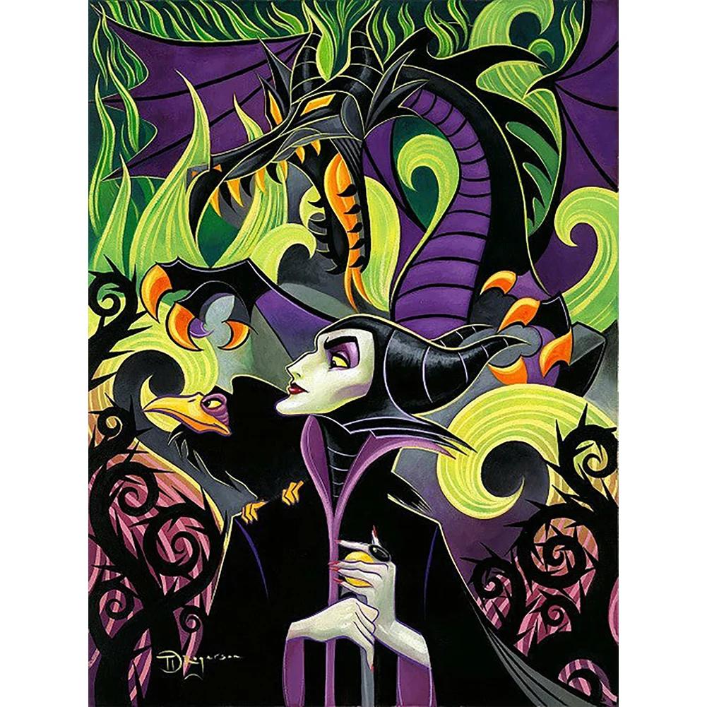 5D наборы алмазной живописи для взрослых, Малефисента DIY Full Drill, хрустальные стразы, декоративно-прикладное искусство, художественные краски из драгоценных камней с бриллиантами, домашний декор стен 
5D наборы алмазной живописи для взрослых, Малефисента DIY Full Drill, хрустальные стразы, декоративно-прикладное искусство, художественные краски из драгоценных камней с бриллиантами, домашний декор стен