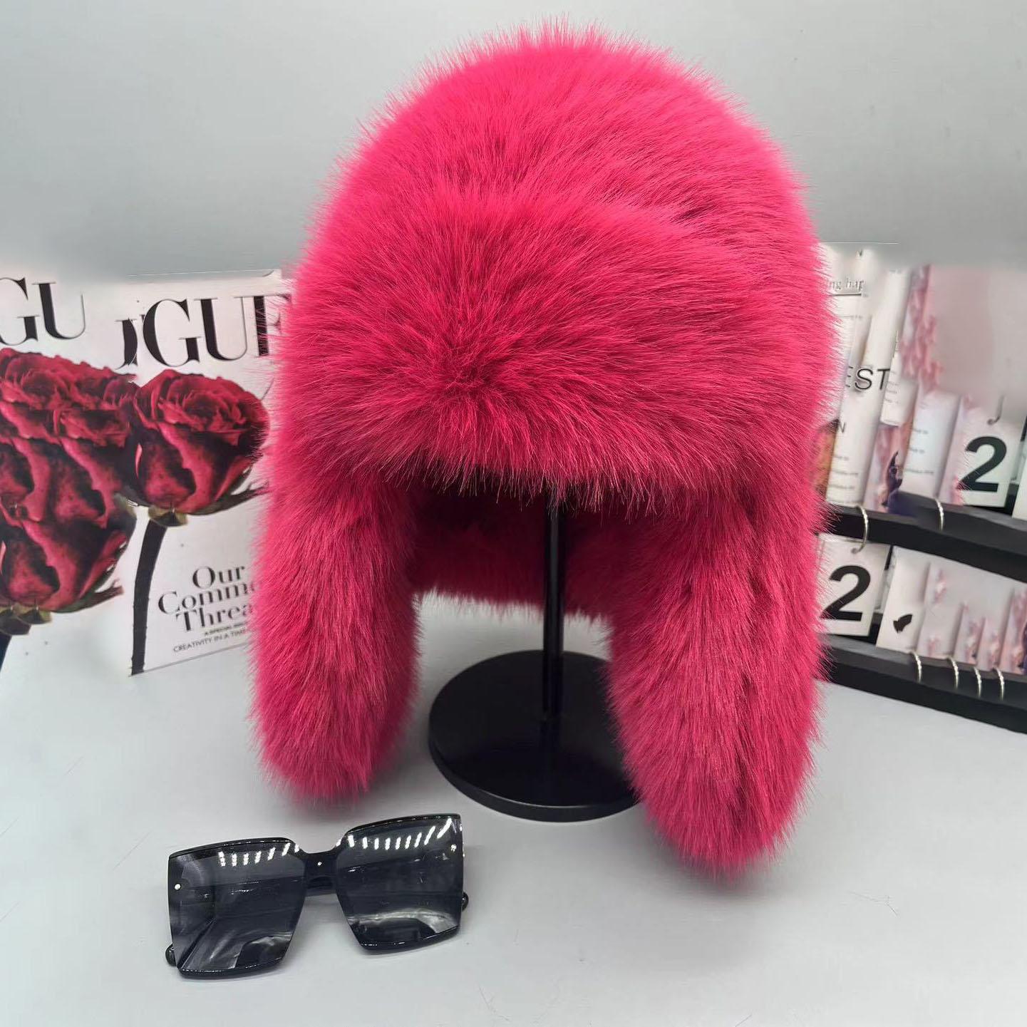 Модная пушистая популярная женская круглая шапка из искусственного меха, зимние шапки для женщин, шапки из искусственного меха, шапка-бомбер Faxu One Size розы красного
Модная пушистая популярная женская круглая шапка из искусственного меха, зимние шапки для женщин, шапки из искусственного меха, шапка-бомбер Faxu One Size розы красного