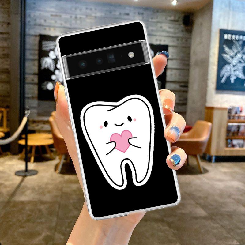 Dentist Dental Dent Tooth Cute Teeth Phone Case For Google Pixel 9 8 7 6 Pro XL 8A 7A 6A 5 4 5A 4A 3A XL 5G soft Clear TPU Cover Pixel 8
Dentist Dental Dent Tooth Cute Teeth Phone Case For Google Pixel 9 8 7 6 Pro XL 8A 7A 6A 5 4 5A 4A 3A XL 5G soft Clear TPU Cover Pixel 8