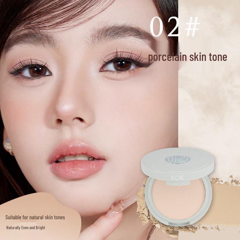 KOK Featherlight Flawless Pressed Powder: Wet/Dry Setting, Long-Lasting, Waterproof, Non-Transfer Contouring Concealer. 10g
KOK Featherlight Flawless Pressed Powder: Wet/Dry Setting, Long-Lasting, Waterproof, Non-Transfer Contouring Concealer. 10g