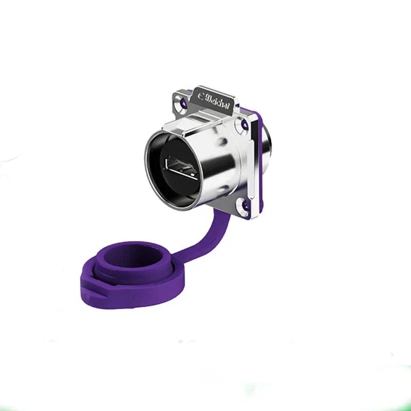 Industrial HDMI-Compatible Adapter 4K HD 1m Cable HDMI2.0 Data Connector M24 Waterproof Male Female Plug Socket Panel Mount
Industrial HDMI-Compatible Adapter 4K HD 1m Cable HDMI2.0 Data Connector M24 Waterproof Male Female Plug Socket Panel Mount