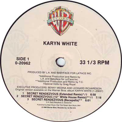 12-дюймовая пластинка KARYN WHITE - Secret Rendezvous 020962 Warner Bros. Re 1988 US Dance & Electronica Б/у
12-дюймовая пластинка KARYN WHITE - Secret Rendezvous 020962 Warner Bros. Re 1988 US Dance & Electronica Б/у