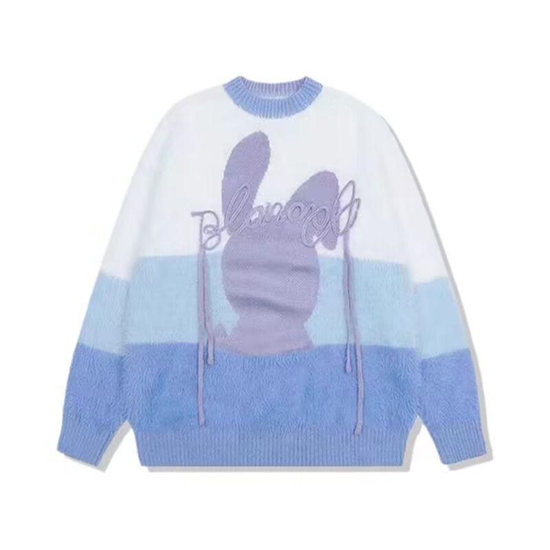 Женский свитер контрастного цвета, свободный плюшевый трикотажный топ с длинными рукавами, фиолетовый пуловер с ремешком из кролика, свитера для женщин M фиолетовый
Женский свитер контрастного цвета, свободный плюшевый трикотажный топ с длинными рукавами, фиолетовый пуловер с ремешком из кролика, свитера для женщин M фиолетовый