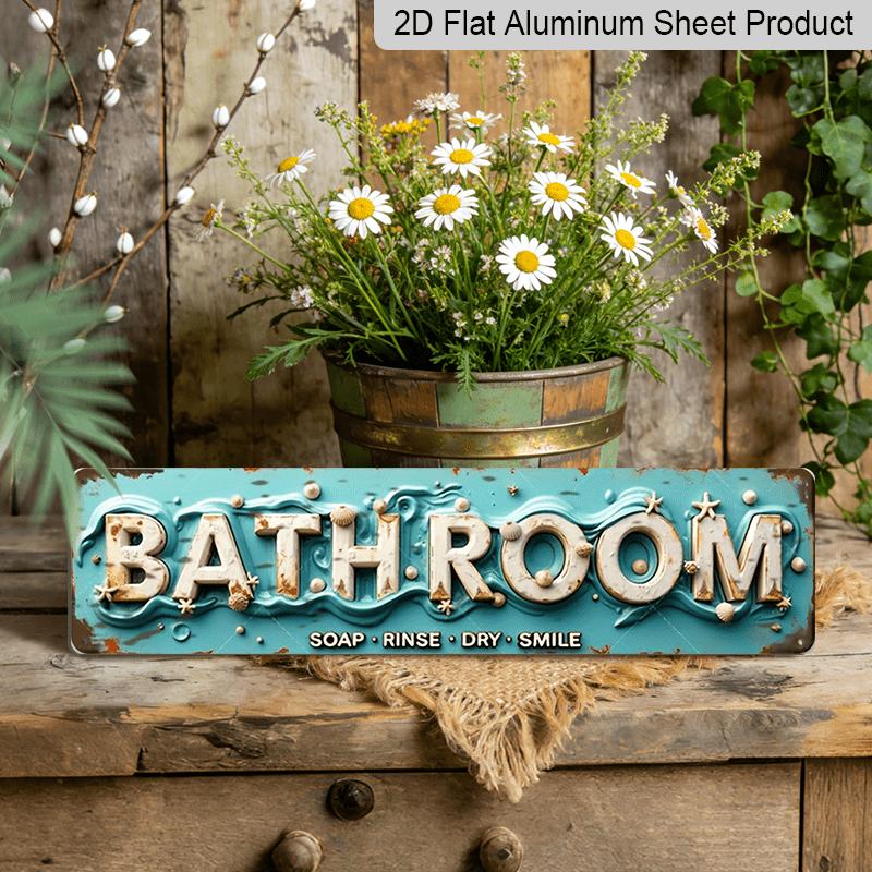 2D Flat 1pc, 15.7×3.94inch Metal Signage Featuring A Rustic Coastal Theme with Seafoam Green Waves and Starfish, Aluminum Decorative Sign 40cm x 10cm
2D Flat 1pc, 15.7×3.94inch Metal Signage Featuring A Rustic Coastal Theme with Seafoam Green Waves and Starfish, Aluminum Decorative Sign 40cm x 10cm