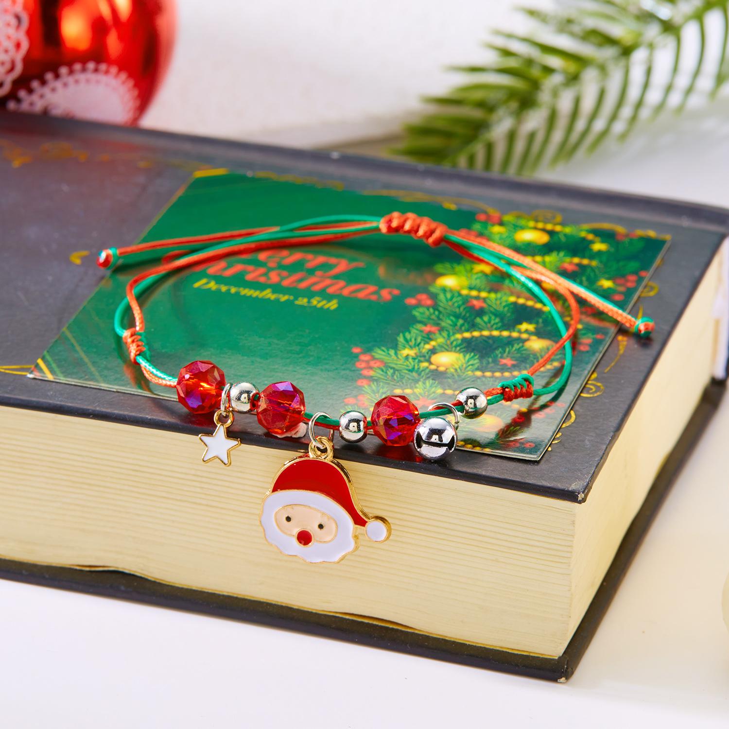 Merry Christmas Handwoven Braided Beads Bracelet for Women Santa Claus Xmas Tree Snowflake Moon Zircon Adjustable Bangle Gifts
Merry Christmas Handwoven Braided Beads Bracelet for Women Santa Claus Xmas Tree Snowflake Moon Zircon Adjustable Bangle Gifts