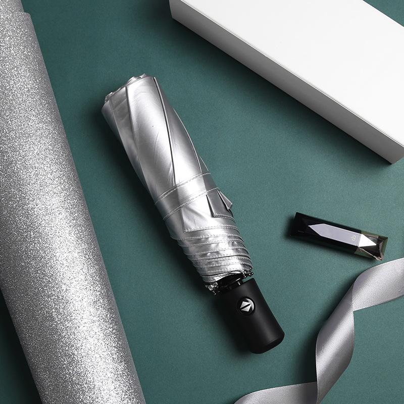 8-Bone three-fold automatic umbrella, sunscreen parasol, small fresh pocket, weather and rain vinyl folding umbrella
8-Bone three-fold automatic umbrella, sunscreen parasol, small fresh pocket, weather and rain vinyl folding umbrella